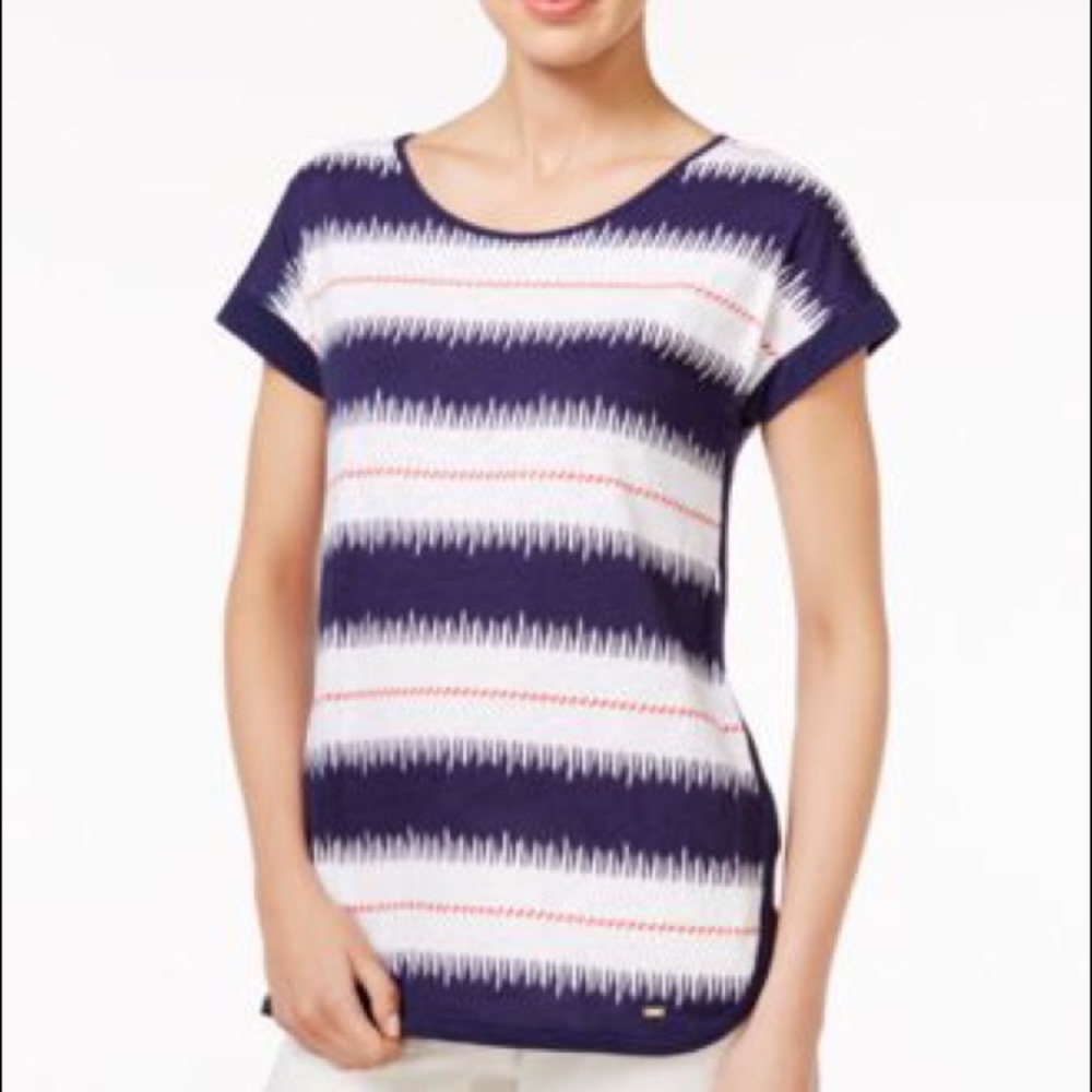 NEW TOMMY HILFIGER all cotton t shirt navy S or M
